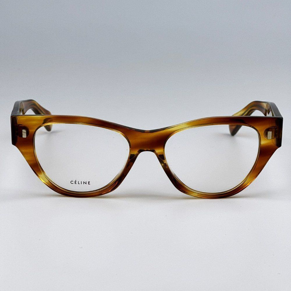 NEW Celine CL50012I 056 Havana Cat Eye Women Eyeglasses CL 50012I - Picture 4 of 10